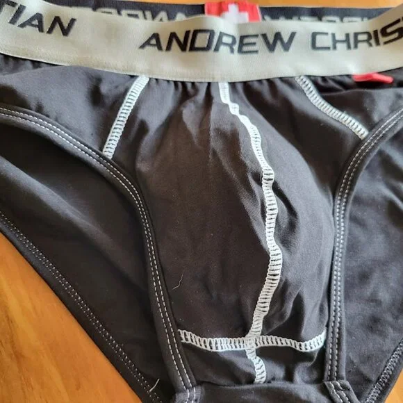 Andrew Christian Vintage Briefs Medium Black NEW - Picture 8 of 10
